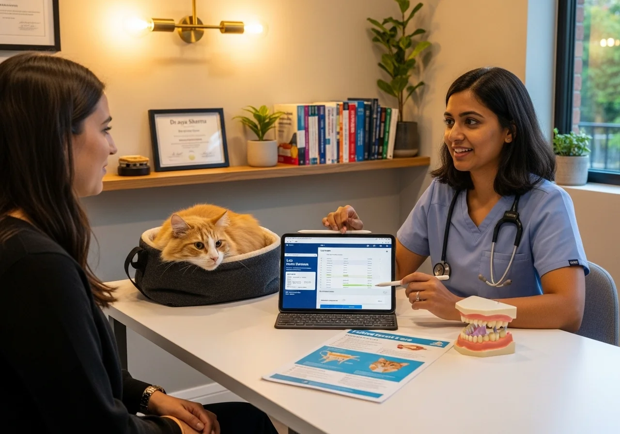 Veterinary team collaboration and case referral coordination